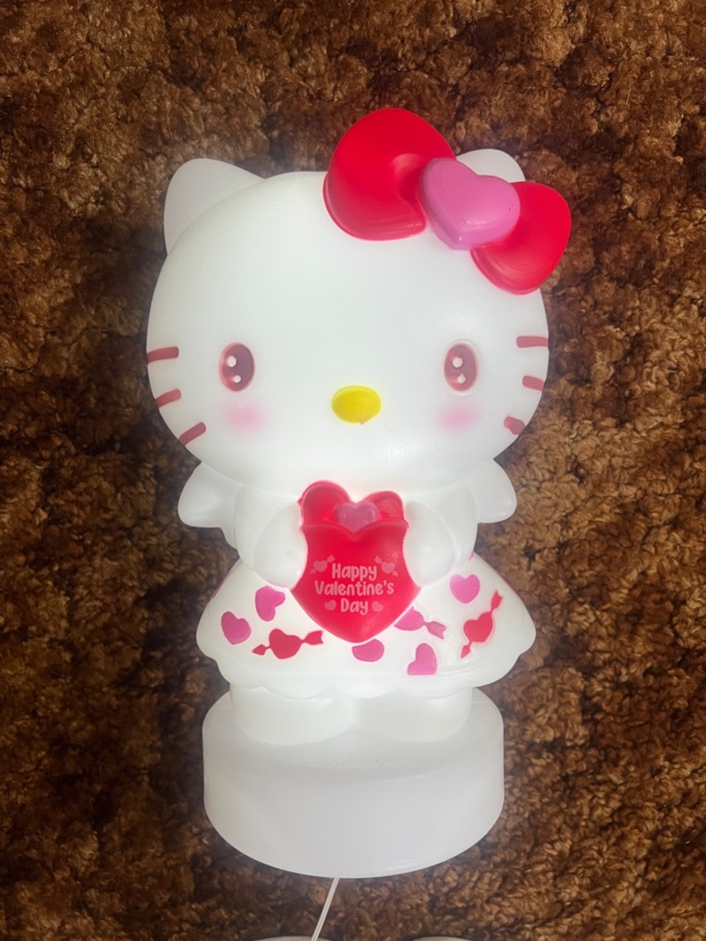 Big rare Hello Kitty Pink & Red Valentine Light - Cute Bow Heart